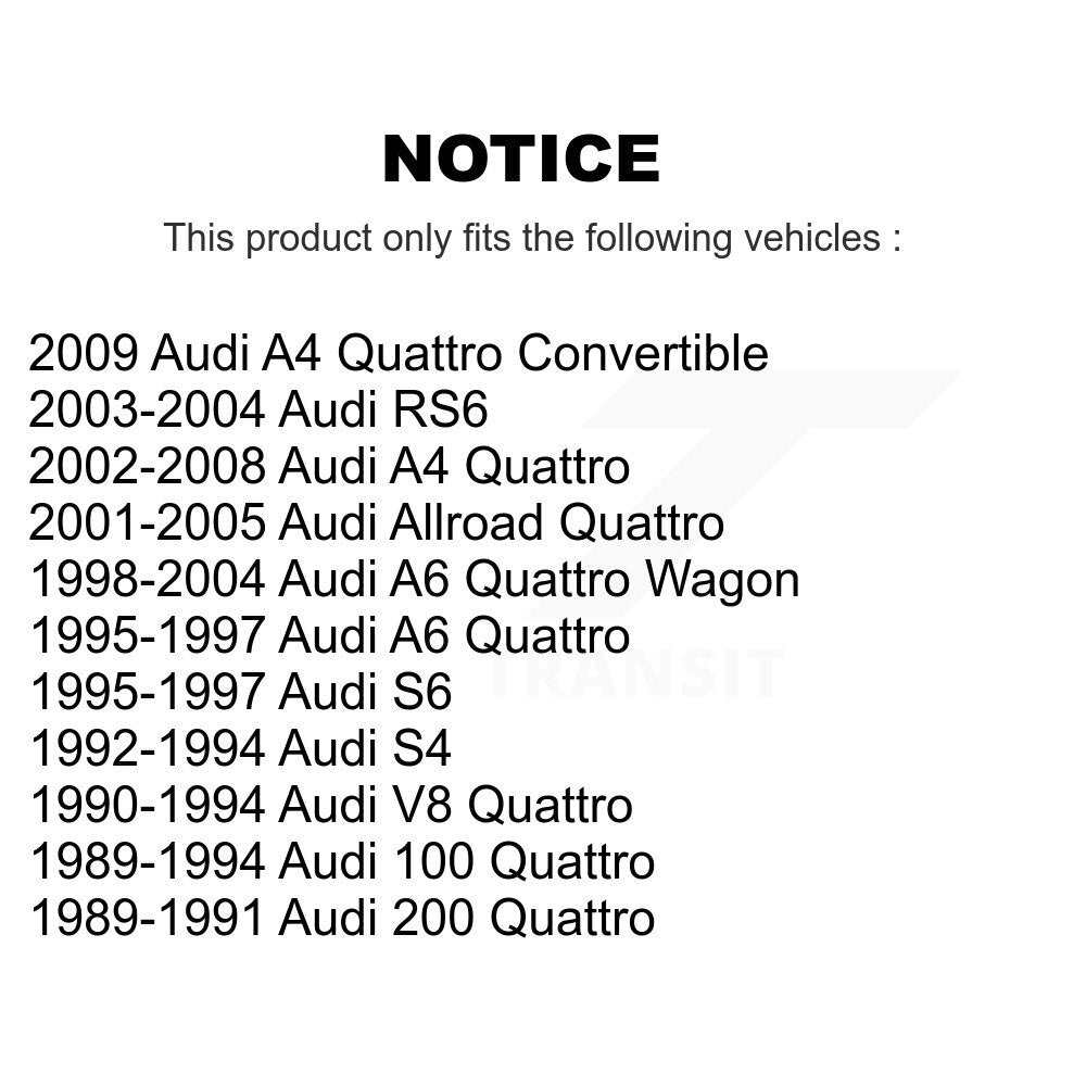 Rear Wheel Bearing Pair For Audi A4 Quattro Volkswagen Passat A6 Allroad A8 RS6
