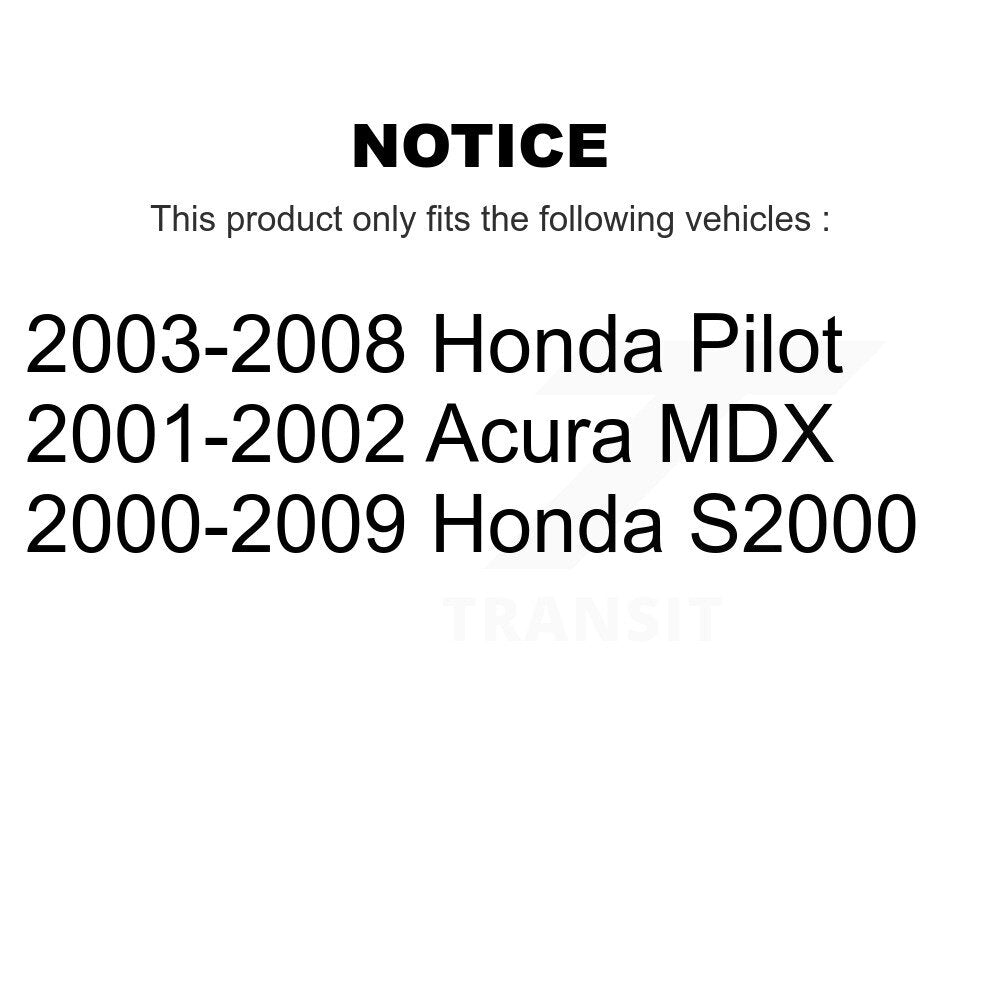 Rear Wheel Bearing Pair For Honda Pilot Acura MDX S2000