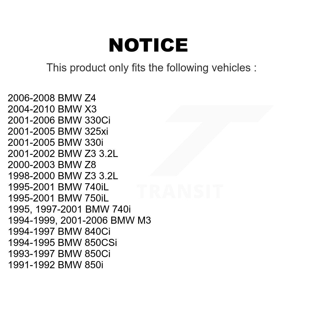 Rear Wheel Bearing Pair For BMW X3 325i Z3 330Ci M3 330i 325xi Z4 740iL 740i Z8