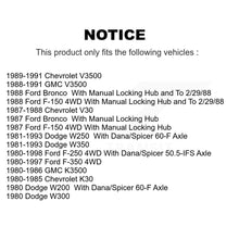 Load image into Gallery viewer, Front Outer Wheel Bearing &amp; Race Pair For Ford F-250 F-350 F-150 Dodge W250 K30