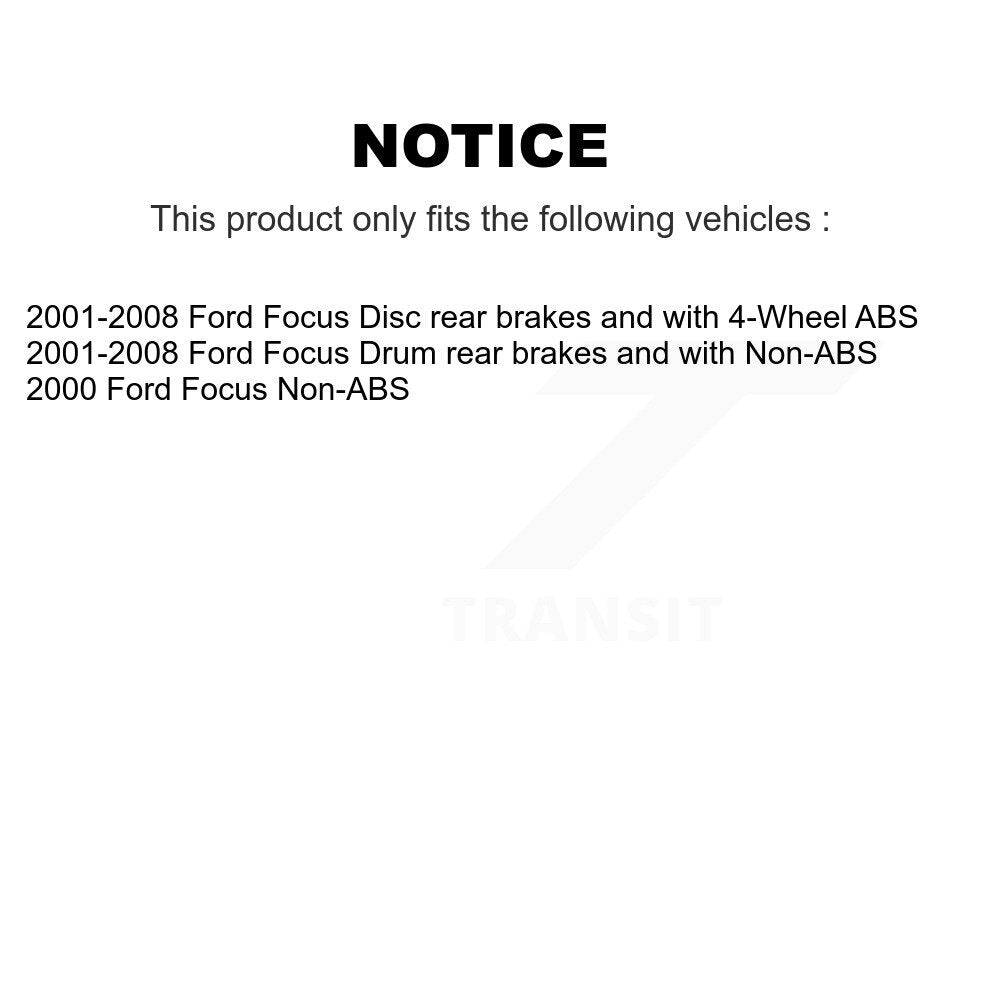 Rear Wheel Bearing And Race Pair For Ford Focus
