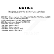 Charger l'image dans la galerie, Rear Inner Wheel Bearing Race Pair For Subaru Forester Impreza Legacy Saab 9-2X
