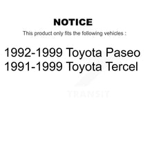 Charger l'image dans la galerie, Rear Inner Wheel Bearing And Race Pair For Toyota Tercel Paseo