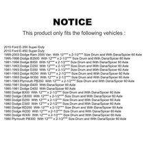 Charger l'image dans la galerie, Rear Inner Wheel Bearing &amp; Race Pair For Dodge W250 Ram 3500 Van D250 Ford E-350
