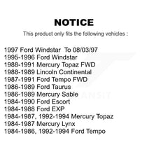 Charger l'image dans la galerie, Rear Outer Wheel Bearing Race Pair For Ford Tempo Windstar Escort Mercury Taurus