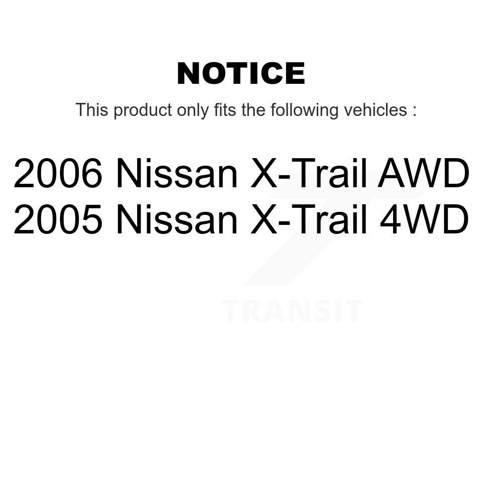 Front Rear Wheel Bearing Kit For Nissan X-Trail