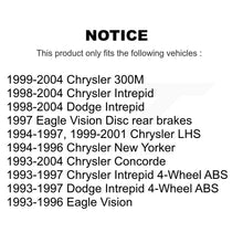 Load image into Gallery viewer, Front Rear Wheel Bearing &amp; Hub Assembly Kit For Chrysler Dodge Intrepid Concorde