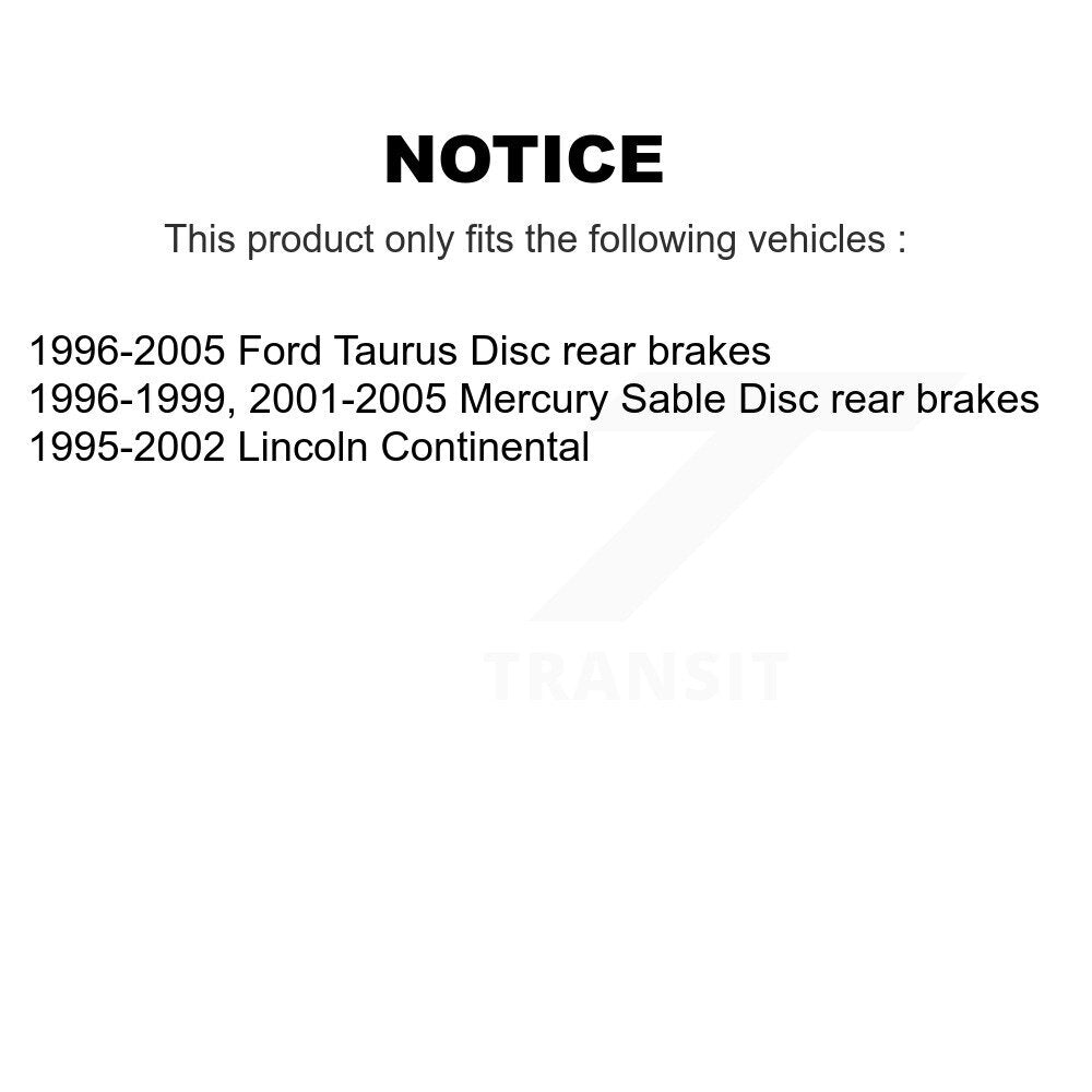 Front Rear Wheel Bearing Hub Assembly Kit For Ford Taurus Mercury Sable Lincoln