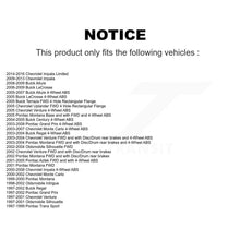 Charger l'image dans la galerie, Front Rear Wheel Bearing &amp; Hub Assembly Kit For Chevrolet Impala Pontiac Grand