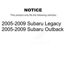 Load image into Gallery viewer, Front Rear Wheel Bearing &amp; Hub Assembly Kit For 2005-2009 Subaru Outback Legacy