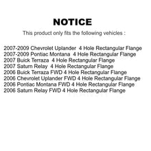 Charger l'image dans la galerie, Front Rear Wheel Bearing &amp; Hub Assembly Kit For Chevrolet Uplander Buick Terraza