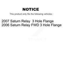 Charger l'image dans la galerie, Front Rear Wheel Bearing &amp; Hub Assembly Kit For Saturn Relay