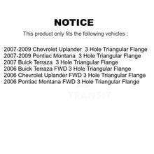 Charger l'image dans la galerie, Front Rear Wheel Bearing &amp; Hub Assembly Kit For Chevrolet Uplander Buick Terraza