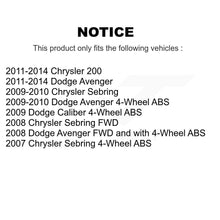 Load image into Gallery viewer, Front Rear Wheel Bearing Hub Assembly Kit For Chrysler Dodge Avenger 200 Sebring