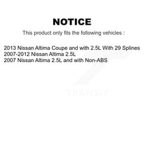 Charger l'image dans la galerie, Front Rear Wheel Bearing &amp; Hub Assembly Kit For Nissan Altima