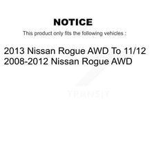 Load image into Gallery viewer, Front Rear Wheel Bearing &amp; Hub Assembly Kit For 2008-2013 Nissan Rogue AWD