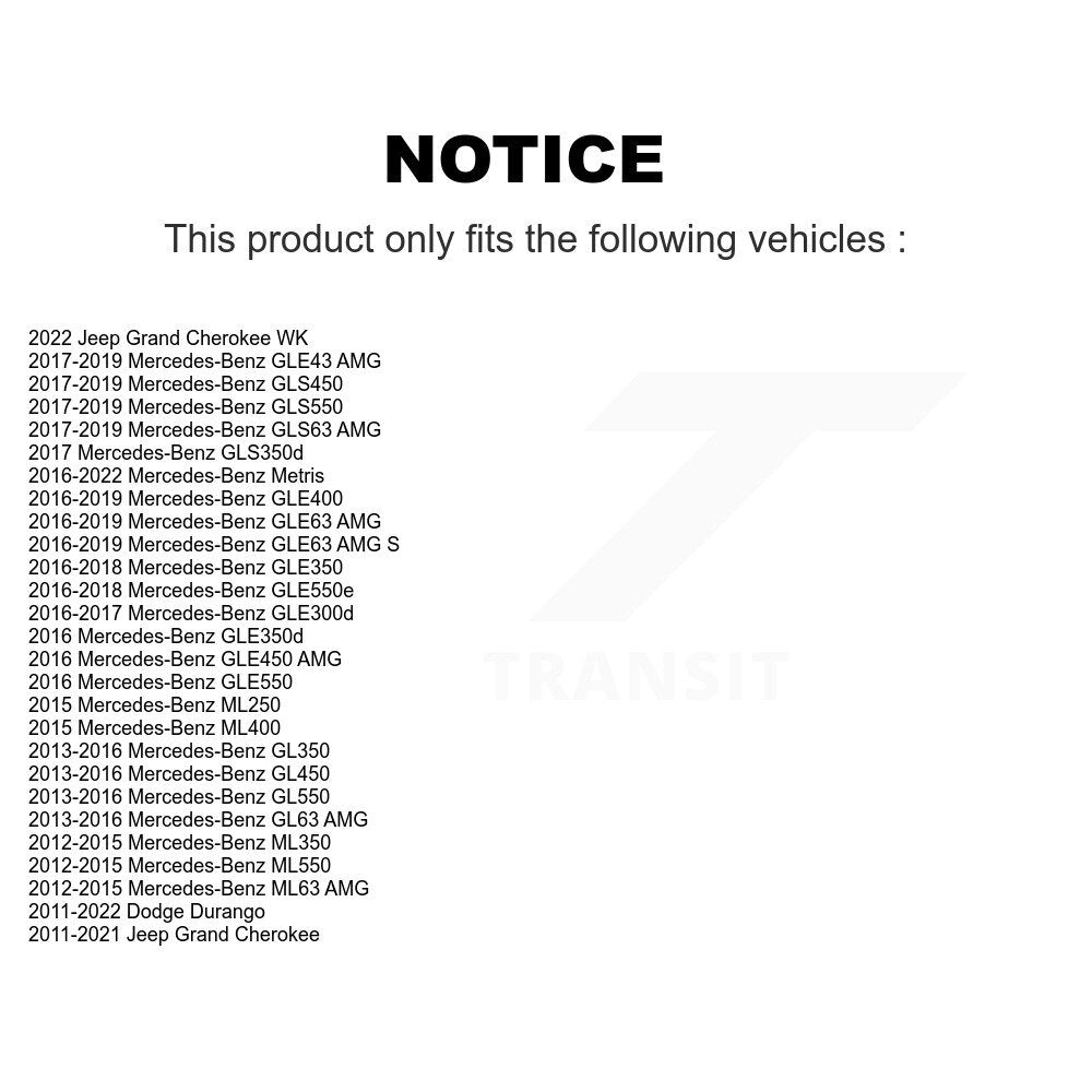 Rear Wheel Bearing Pair For Jeep Grand Cherokee Dodge Durango Mercedes-Benz AMG