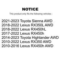 Charger l'image dans la galerie, Rear Wheel Bearing &amp; Hub Assembly Pair For Lexus RX350 Toyota Highlander RX450h