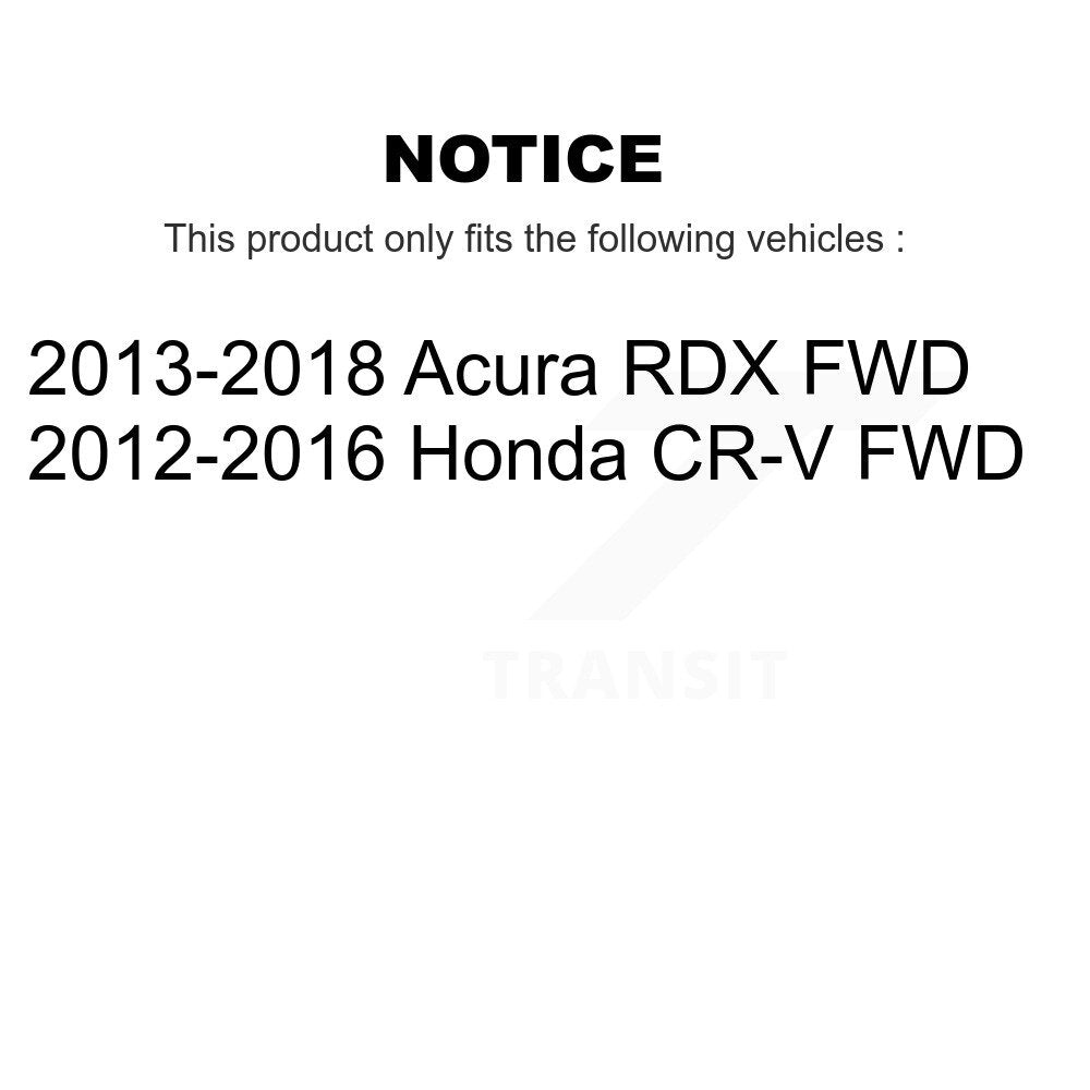 Rear Wheel Bearing And Hub Assembly Pair For Honda CR-V Acura RDX FWD