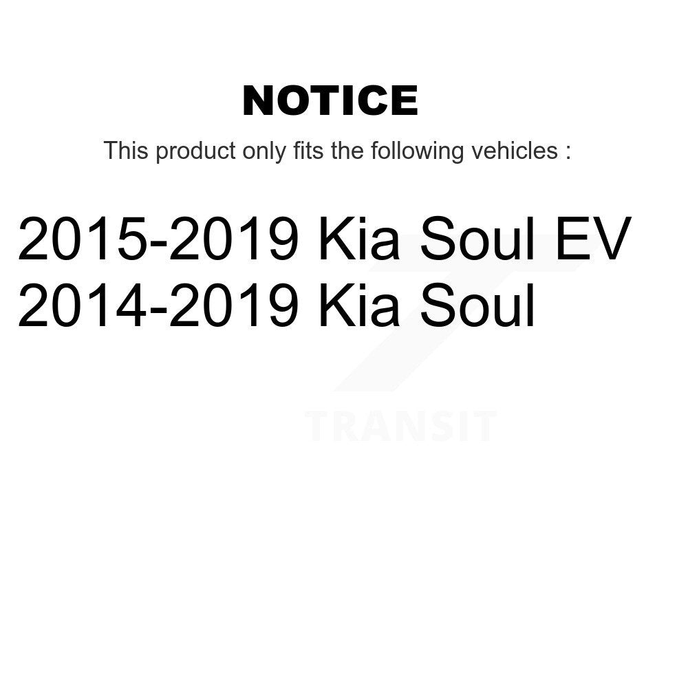 Rear Wheel Bearing And Hub Assembly Pair For Kia Soul EV