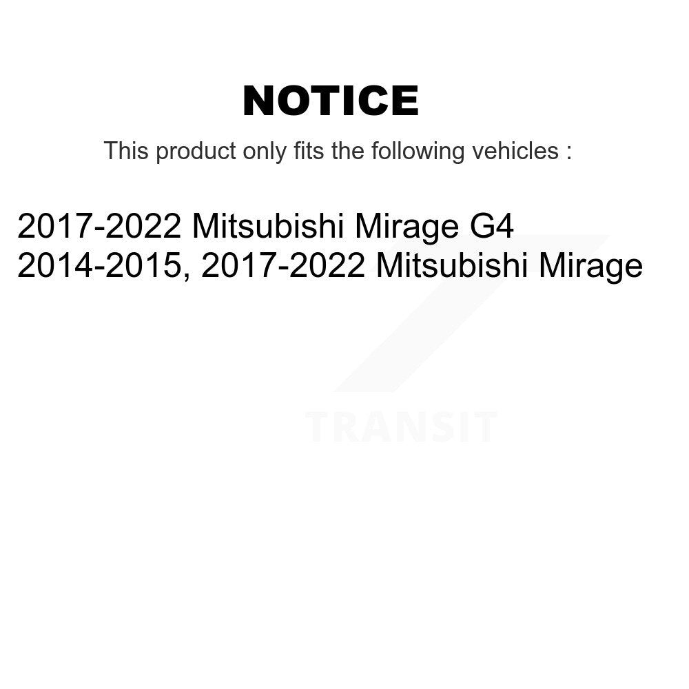Front Wheel Bearing Pair For Mitsubishi Mirage G4