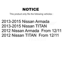 Charger l'image dans la galerie, Front Wheel Bearing And Hub Assembly Pair For Nissan TITAN Armada 4WD K70-101417