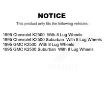 Load image into Gallery viewer, Front Rear Wheel Bearing Hub Assembly Kit For 1995 K2500 Chevrolet GMC Suburban