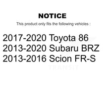 Charger l'image dans la galerie, Front Rear Wheel Bearing &amp; Hub Assembly Kit For Scion FR-S Subaru BRZ Toyota 86