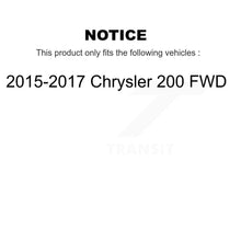 Load image into Gallery viewer, Front Rear Wheel Bearing &amp; Hub Assembly Kit For 2015-2017 Chrysler 200 FWD