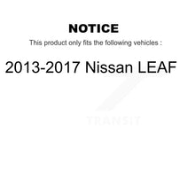 Charger l'image dans la galerie, Front Rear Wheel Bearing &amp; Hub Assembly Kit For 2013-2017 Nissan LEAF