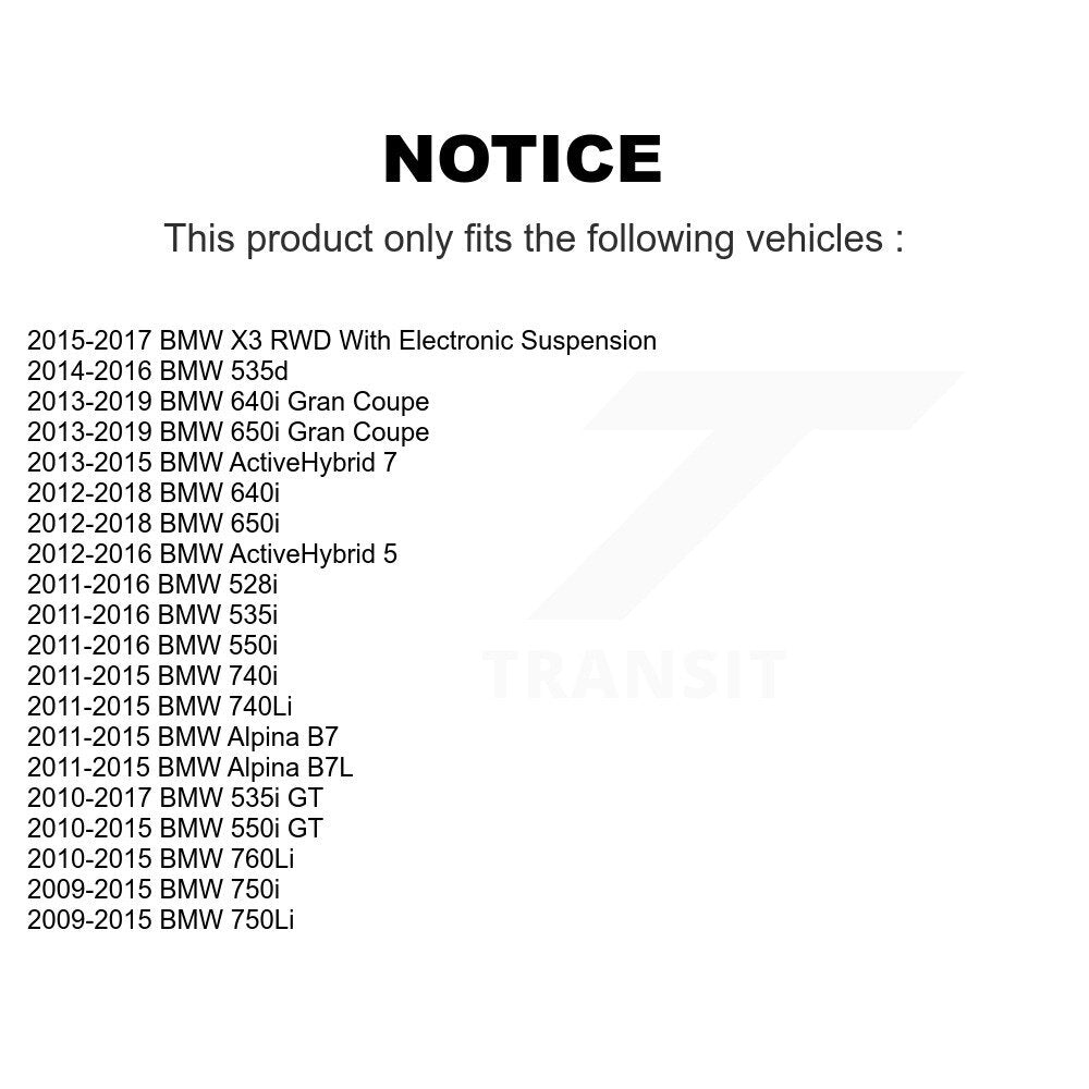 Front Wheel Bearing Hub Assembly Pair For BMW 535i 528i 750Li 550i 650i 750i GT