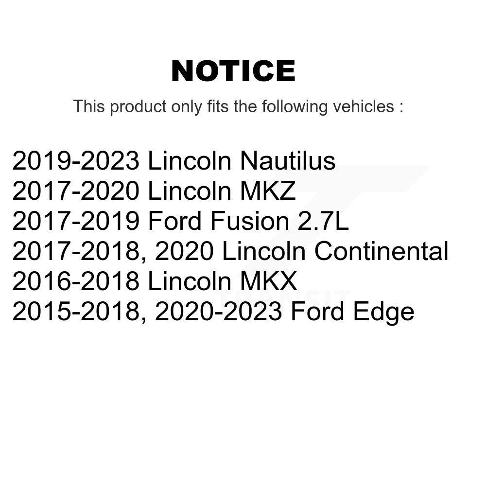 Front Wheel Bearing And Hub Assembly Pair For Ford Fusion Edge Lincoln MKX MKZ