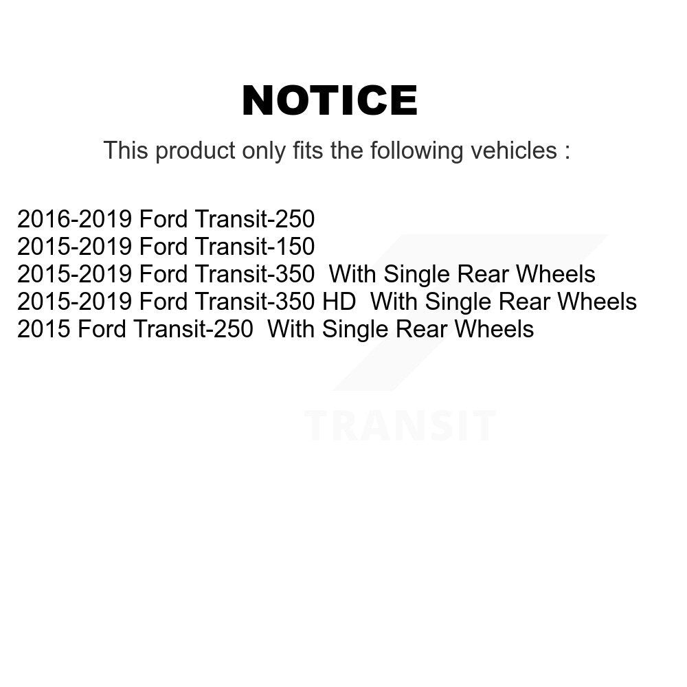 Front Wheel Bearing And Hub Assembly Pair For Ford Transit-250 Transit-350 HD