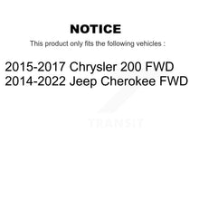 Load image into Gallery viewer, Rear Wheel Bearing And Hub Assembly Pair For Jeep Cherokee Chrysler 200 FWD
