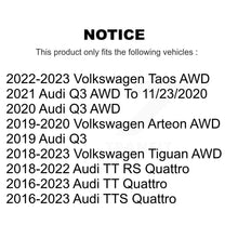 Charger l'image dans la galerie, Rear Wheel Bearing Hub Assembly Pair For Volkswagen Tiguan Audi Q3 TT Quattro RS