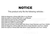 Load image into Gallery viewer, Front Rear Wheel Bearing Hub Assembly Kit For Hyundai Sonata Kia Optima Magentis