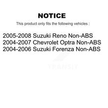 Load image into Gallery viewer, Front Rear Wheel Bearing And Hub Assembly Kit For Suzuki Forenza Reno Chevrolet