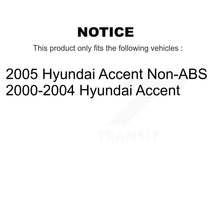 Charger l'image dans la galerie, Front Rear Wheel Bearing And Hub Assembly Kit For Hyundai Accent