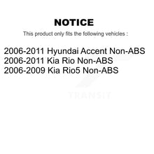 Load image into Gallery viewer, Front Rear Wheel Bearing And Hub Assembly Kit For Hyundai Accent Kia Rio Rio5