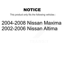 Charger l'image dans la galerie, Front Rear Wheel Bearing And Hub Assembly Kit For Nissan Altima Maxima