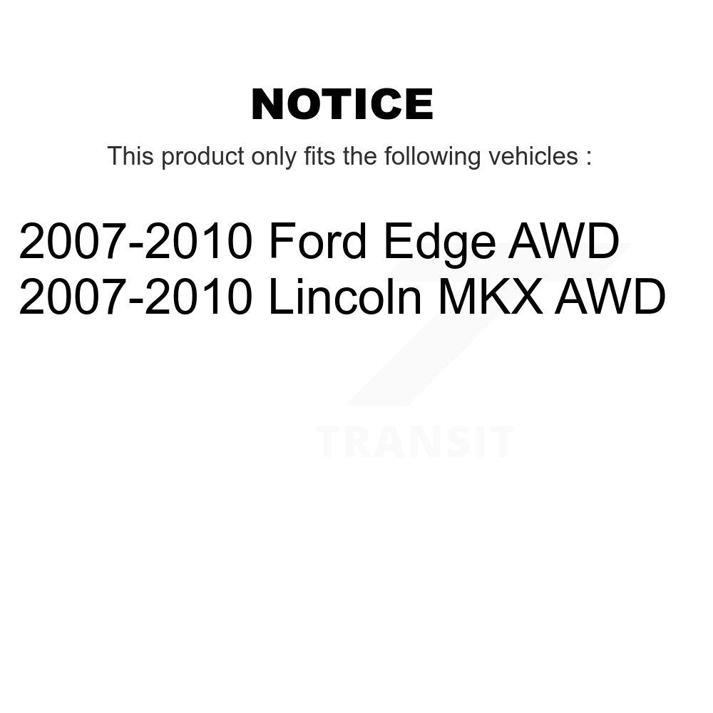 Front Rear Wheel Bearing And Hub Assembly Kit For Ford Edge Lincoln MKX AWD