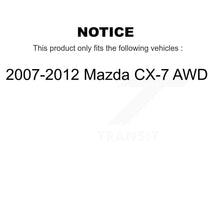 Charger l'image dans la galerie, Front Rear Wheel Bearing And Hub Assembly Kit For 2007-2012 Mazda CX-7 AWD