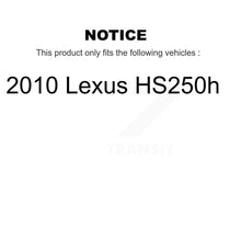 Charger l'image dans la galerie, Front Rear Wheel Bearing And Hub Assembly Kit For 2010 Lexus HS250h