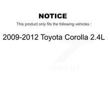 Load image into Gallery viewer, Front Rear Wheel Bearing And Hub Assembly Kit For 2009-2012 Toyota Corolla 2.4L K70-101592