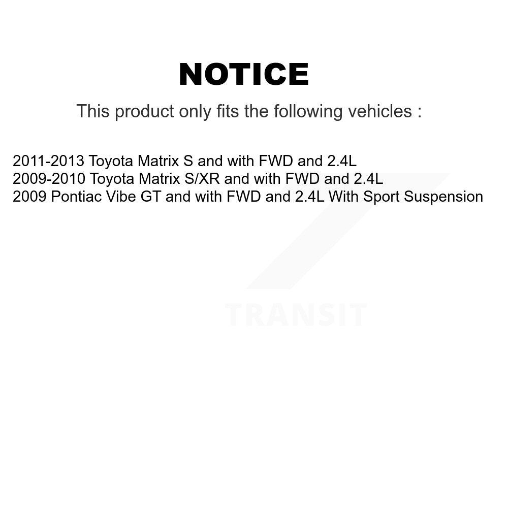 Front Rear Wheel Bearing And Hub Assembly Kit For Toyota Matrix Pontiac Vibe