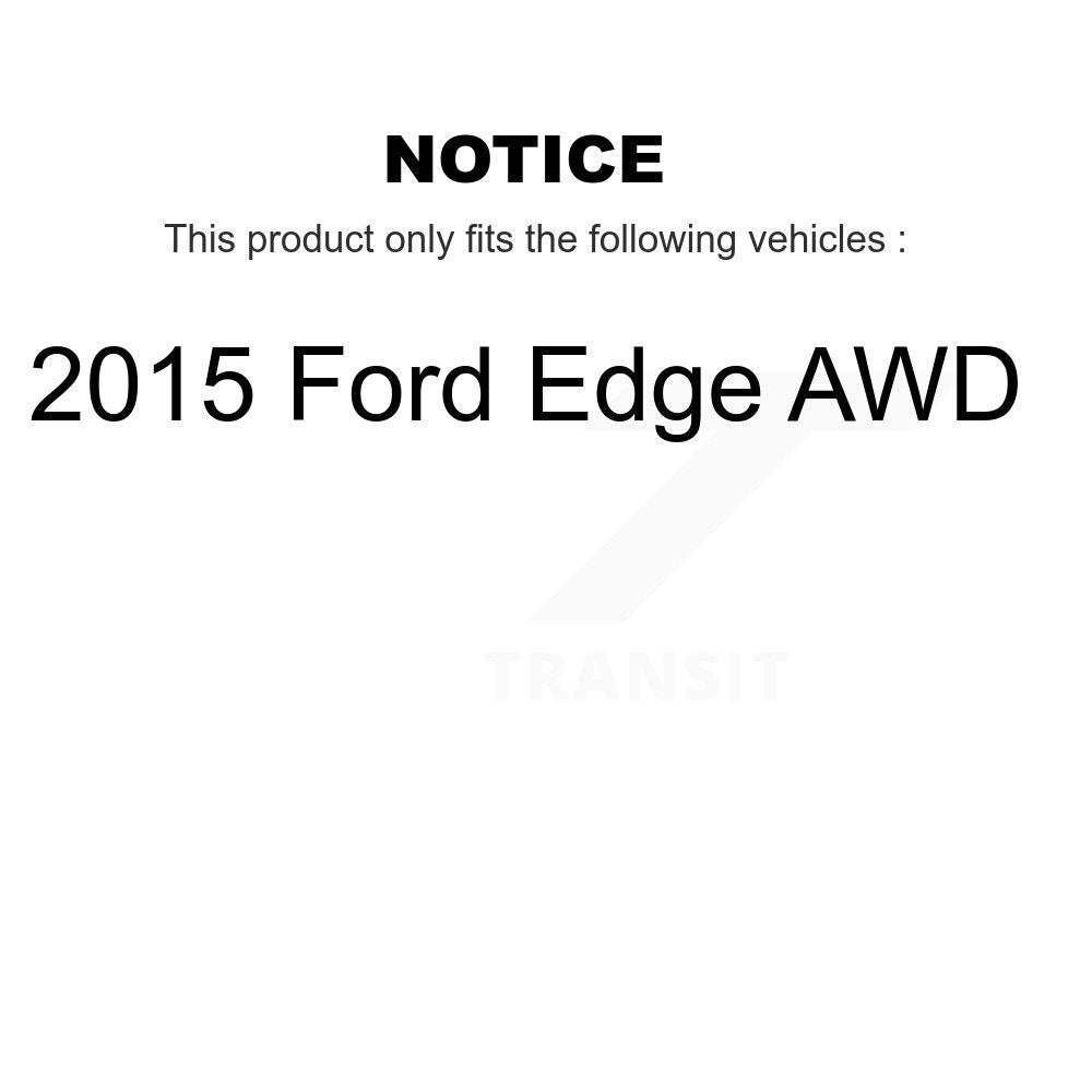 Front Rear Wheel Bearing And Hub Assembly Kit For 2015 Ford Edge AWD