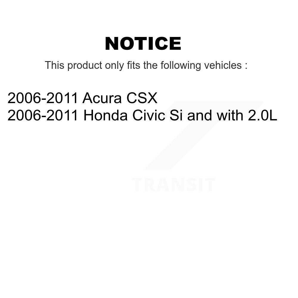 Front Rear Wheel Bearing & Hub Assembly Kit For 2006-2011 Honda Civic Acura CSX