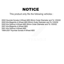 Load image into Gallery viewer, Front Rear Wheel Bearing Hub Assembly Kit For Hyundai Sonata Kia Optima Magentis