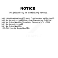 Load image into Gallery viewer, Front Rear Wheel Bearing Hub Assembly Kit For Hyundai Sonata Kia Optima Magentis