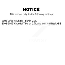 Charger l'image dans la galerie, Front Rear Wheel Bearing And Hub Assembly Kit For Hyundai Tiburon
